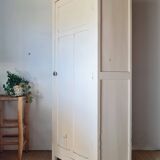 Antique Parisian bonnetière - Cream white - Panelled