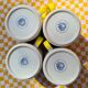 Four mugs decorated with Villeroy and Boch butterflies