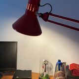 Vintage brick red architect lamp