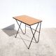 Refurbished vintage hairpin legs side table