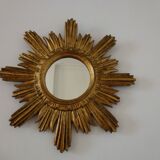 Mirror soleil golden wood 60/70