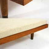 Retro vintage Danish teak single day bed sofa futon mid century modern 1950s 70s