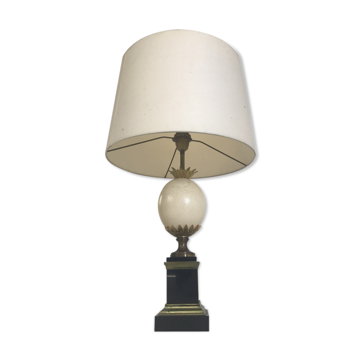 Ostrich egg lamp