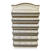 Cream multi-cubby wall shelf