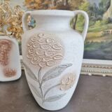 Vintage ceramic amphora vase Scheurich West Germany shabby 60s model 606-28