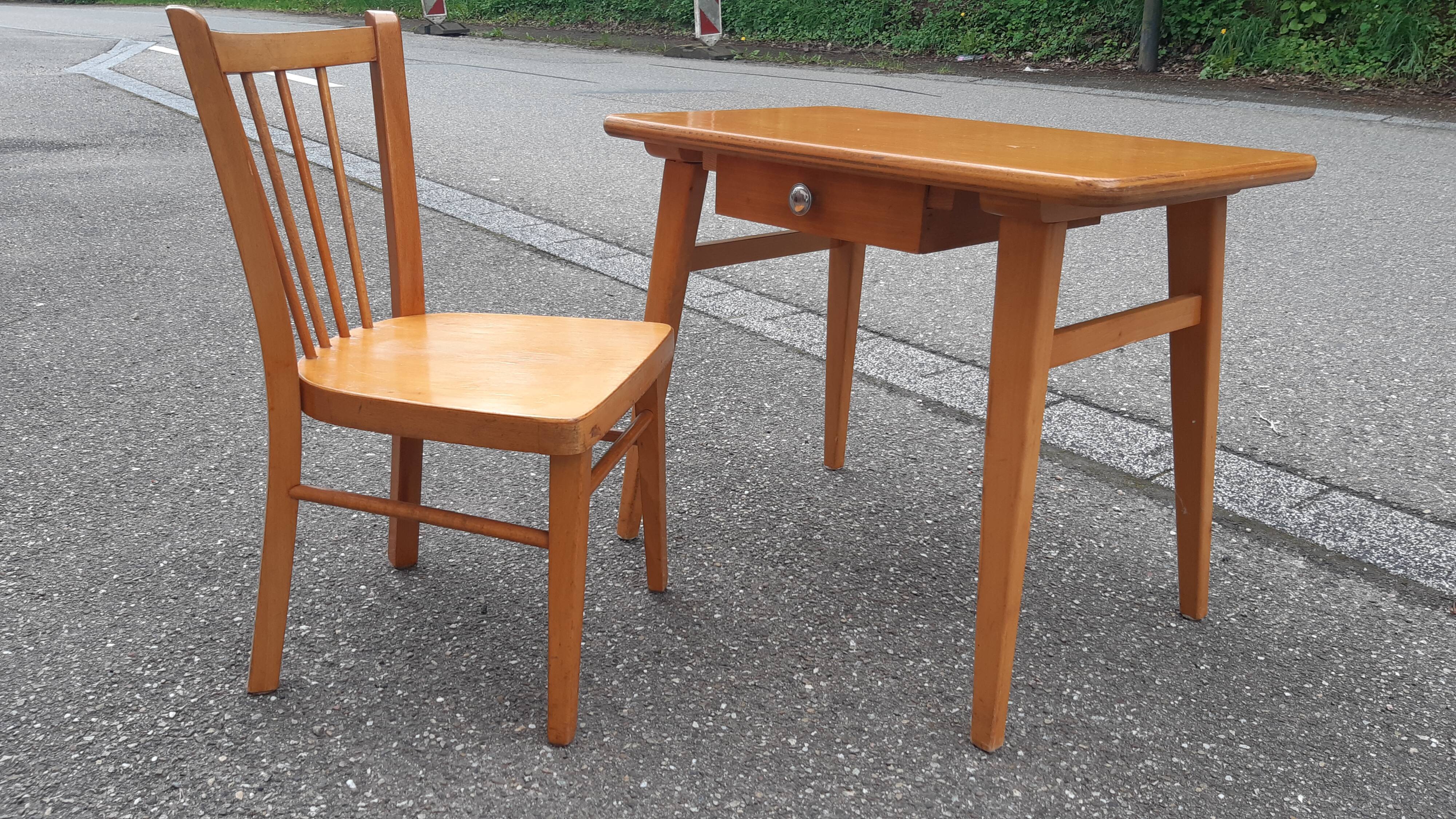 Baumann desk and his chair