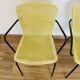 4 yellow outdoor armchairs