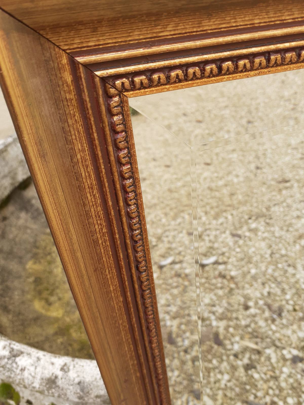 Bevelled mirror 87 x 67cm