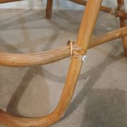 Chaise haute en rotin,  bambou