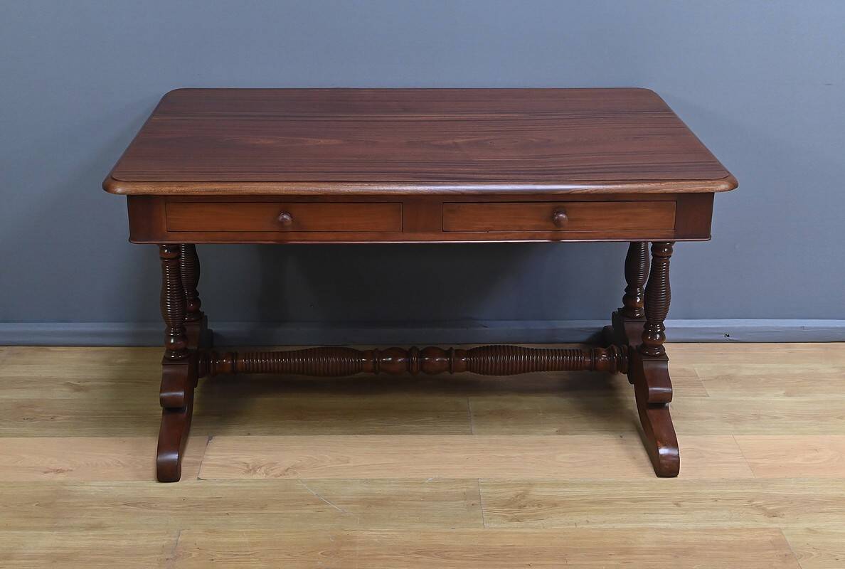 Mahogany Desk Table, Louis-Philippe period – 1st half of the 19th century