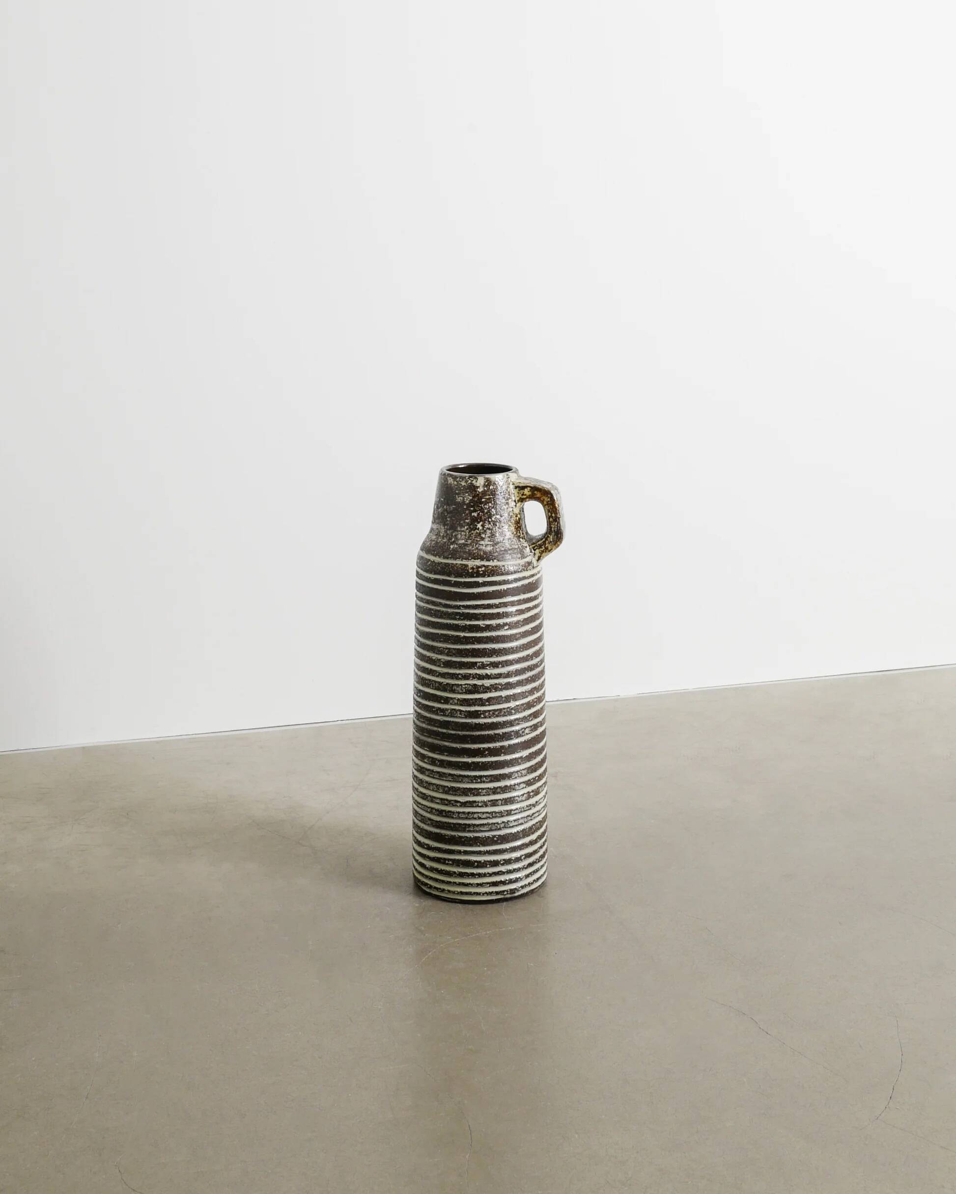 Swedish Mid Century Cylindrical Floor Vase by Ingrid Atterberg, 1950s