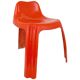 Chaise Patrick Gingembre Ginger Orange en Fibre de Verre Ginger, Paulus, France, années 1970