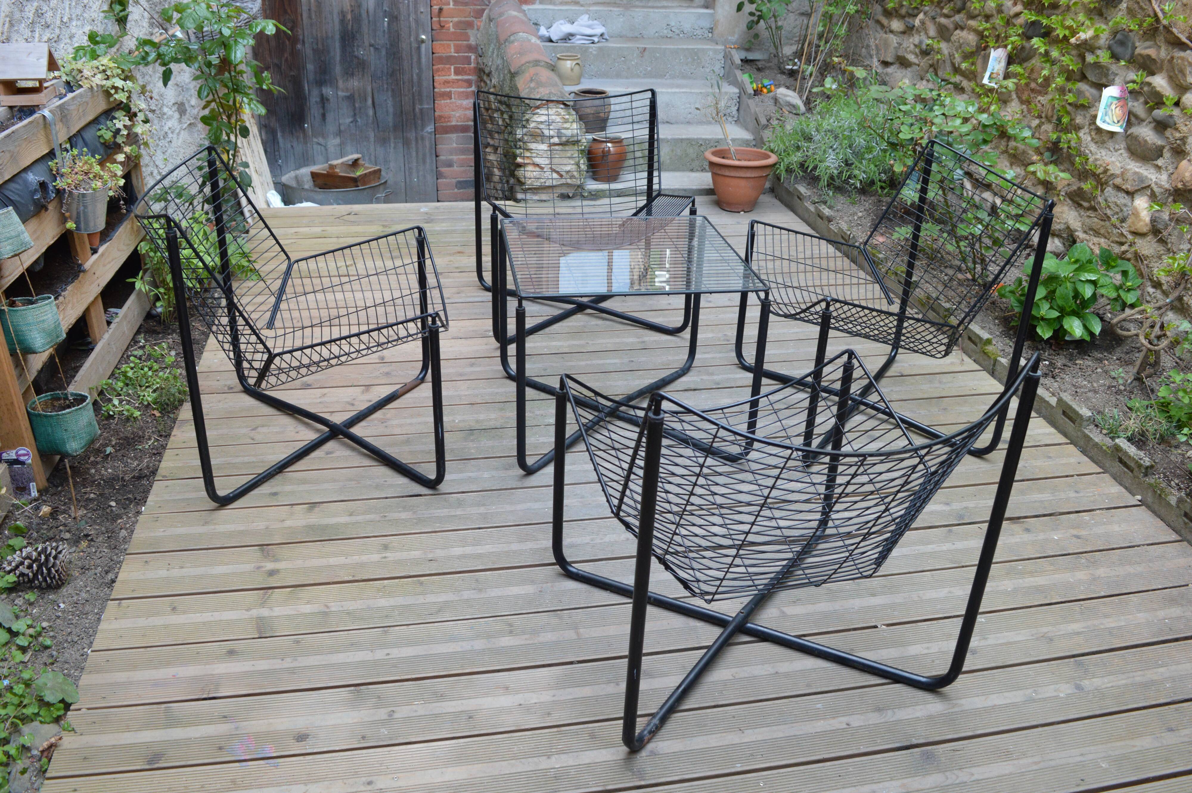 Table and four chairs Jarpen by Niels Gammelgaard