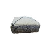 Handmade Berber pouf in wool 60 X 60 X 20 CM