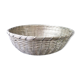 Breadbasket, banette in braided silver metal threads 23 cm