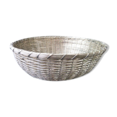 Breadbasket, banette in braided silver metal threads 23 cm