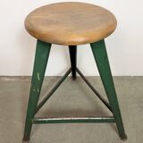 Green Industrial Workshop Stool, 1960s