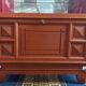 Art deco walnut display cabinet