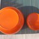 80's orange ice bucket