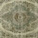 Très Grand Tapis Oushak Vintage à Motifs Orientaux – Laine 100 % – 345 × 20