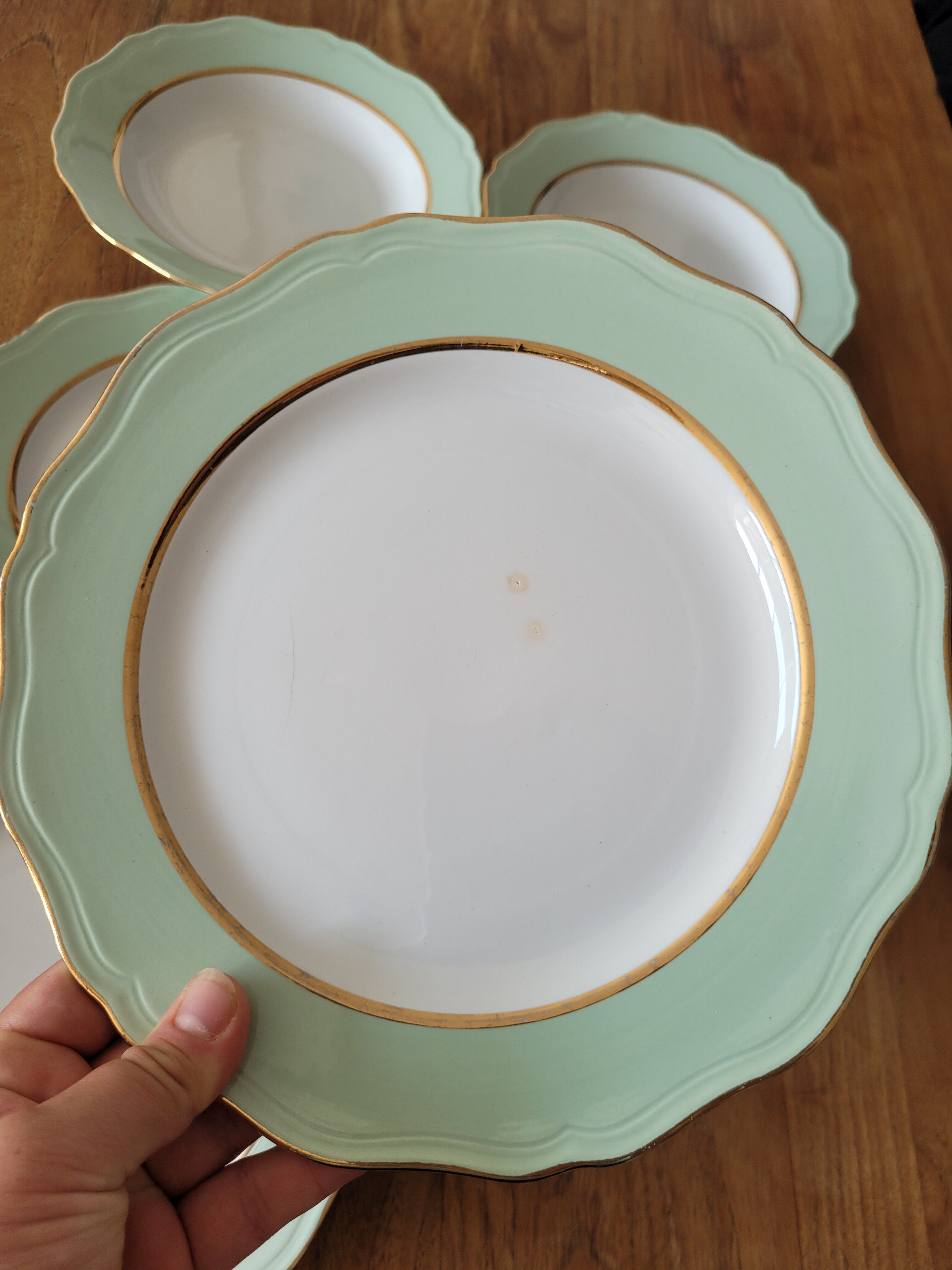 6 plates the Amandinoise "Joliette"