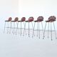 Charlotte Perriand bar stools in leather Les Arcs Ski Resort France 1960