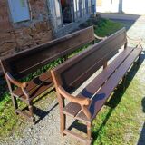 Pair of antique church pews