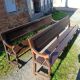 Pair of antique church pews