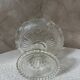 Etched glass fruit bowl
