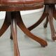 Set of 2 swivel cowhide English style chesterfield office chairs