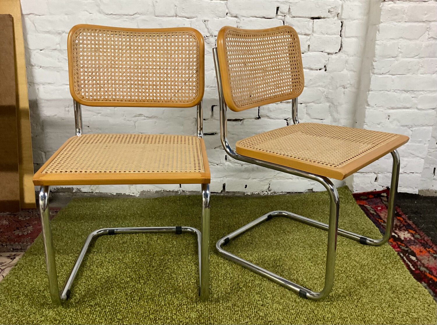 Pair of chairs Marcel Breuer Cesca B32