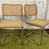 Pair of chairs Marcel Breuer Cesca B32