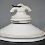 Early 1900 Industrial Mount Light Industrial Ceiling Porcelain Ceramic Lamp