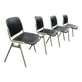 Set of 4 DSC106 chairs by Giancarlo Piretti