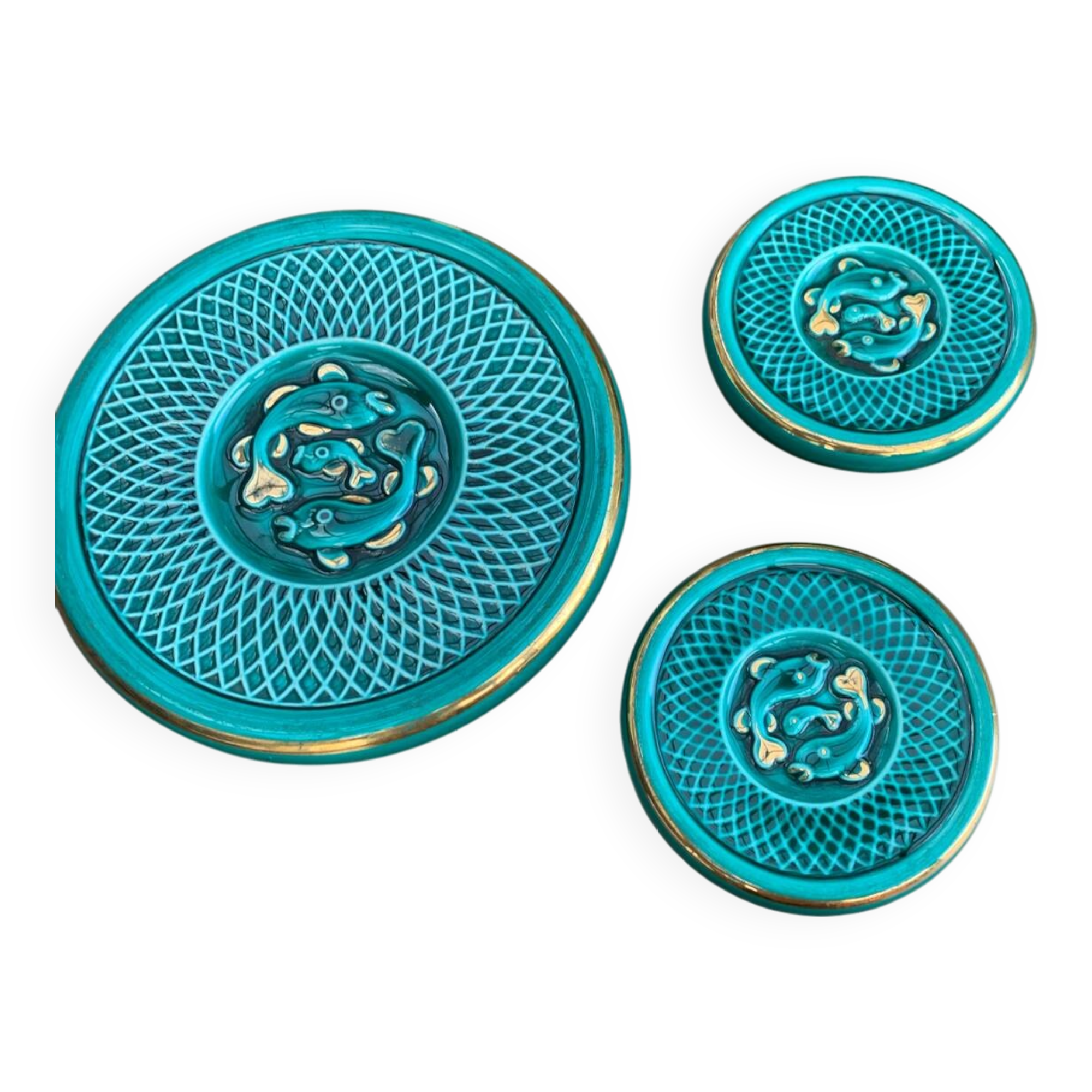 Art Deco Coasters and Bottle Holders