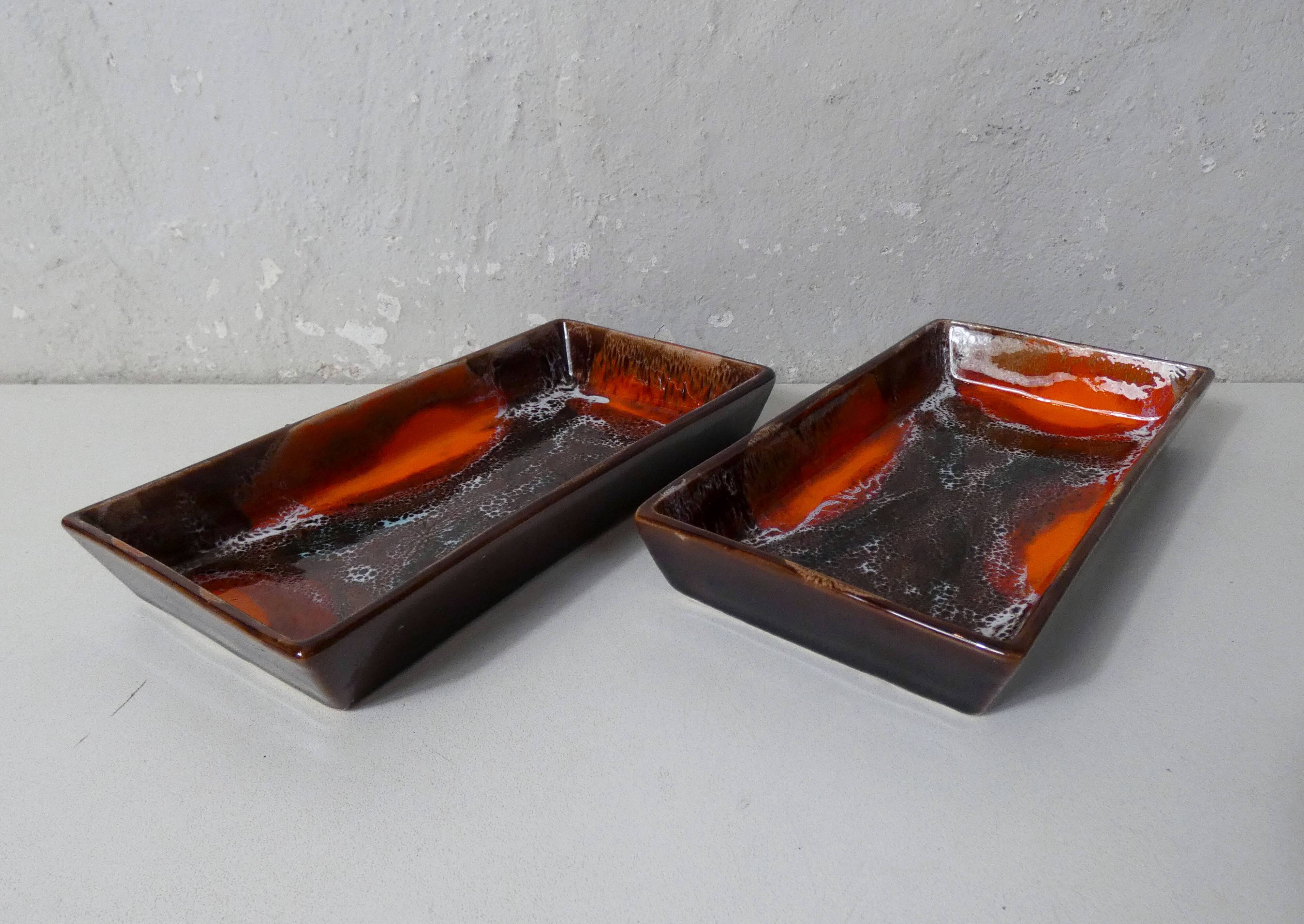 Vintage ceramic cups signed vallauris