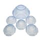 Art Deco uranium dessert service from Niemen Glassworks, Poland, 1930s, set of 6