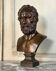 Bronze bust representing a philosopher after the Antique, 19th century, foundry Luppens.