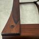 Ancienne table basse en palissandre et plateau de verre design Ingmar Relling pour Westnofa vintag annees 70