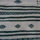 Kilim white and green handmade woollen carpet