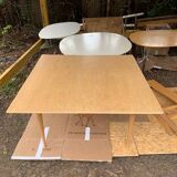 Bruno Mathsson coffee table in birch produced by Karl Mathsson (Sweden, 1969)