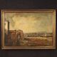 Italian seascape painting oil on canvas