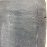 Set of 6 Scandinavian chairs in light wood and black faux leather