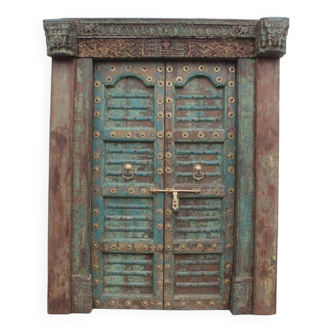 Old Indian Door in Old Teak