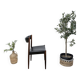 Chaise vintage en palissandre de Rio