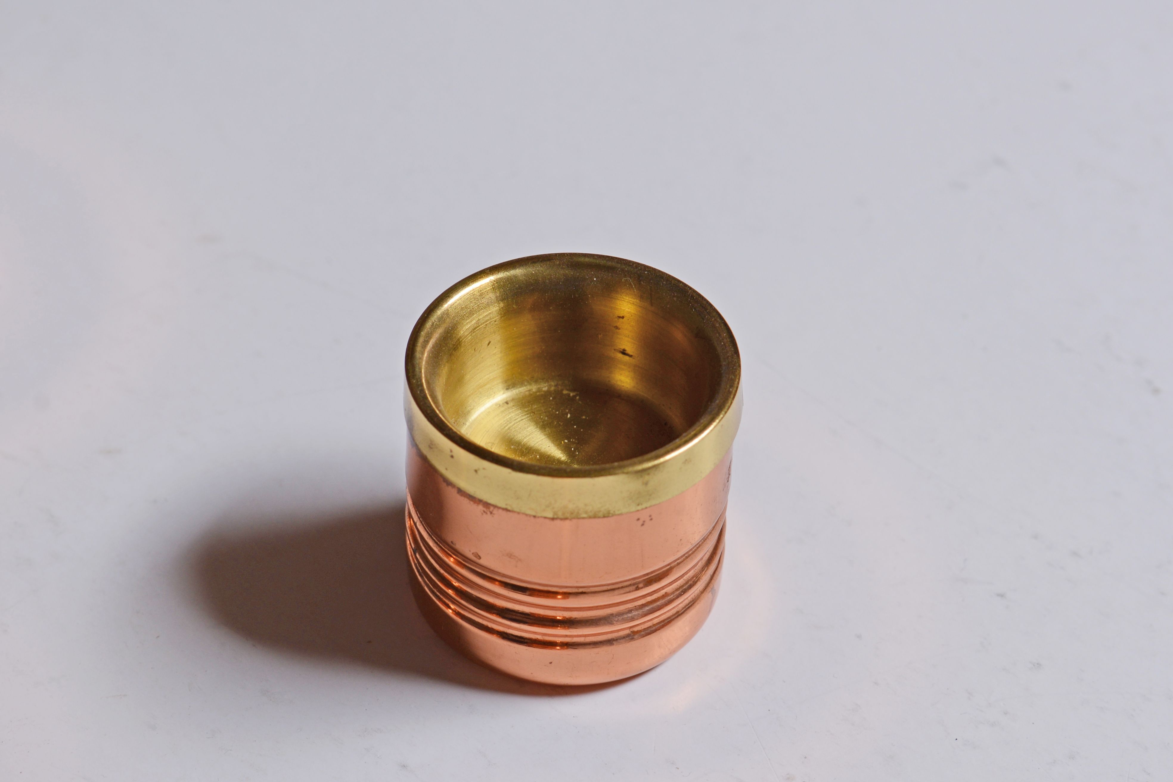 Set of 6 Swedish candle holders in copper and brass, circa 1970