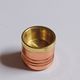 Set of 6 Swedish candle holders in copper and brass, circa 1970