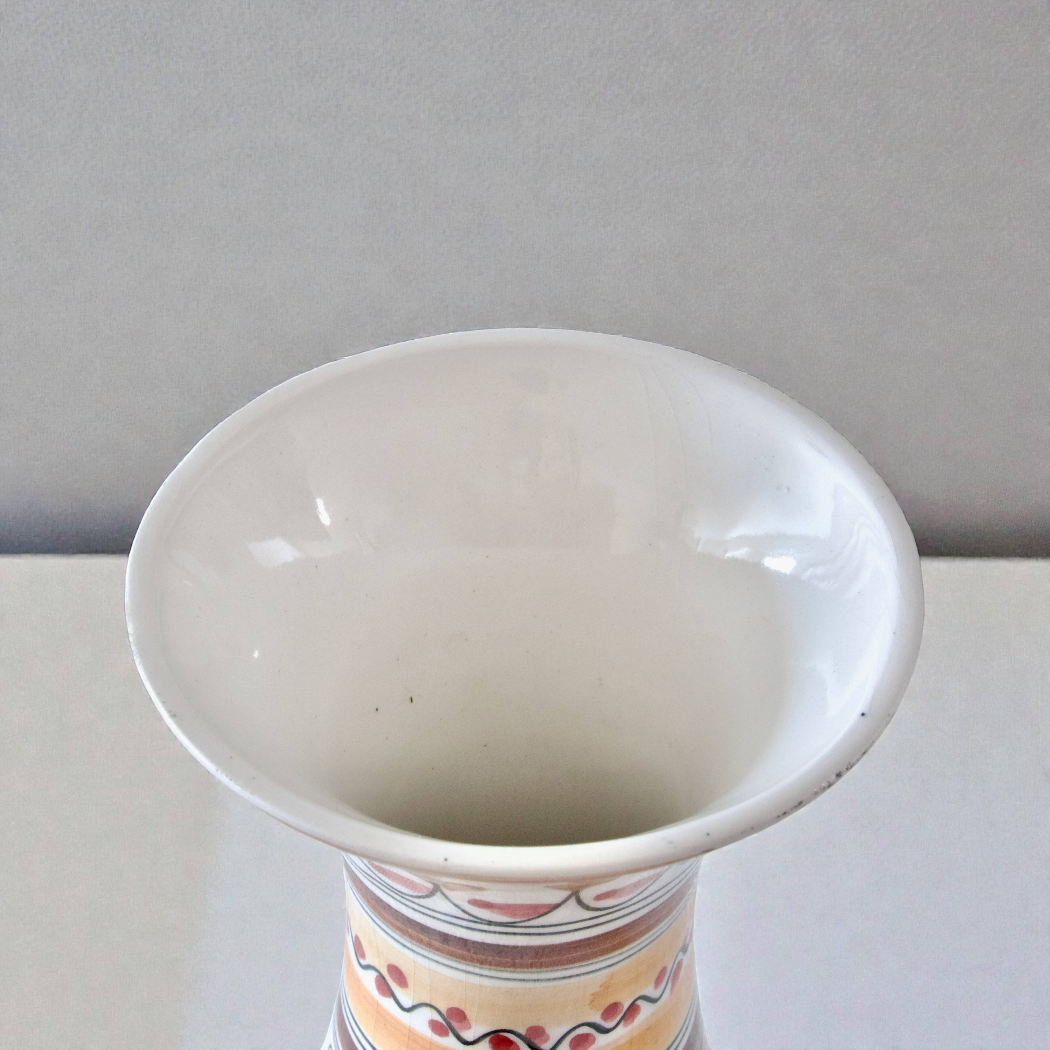 Large handcrafted Coimbra vase, hand-painted, unique piece