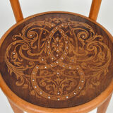J&J Kohn bistro chair with decorated seat