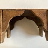 Small farm bench in pitchpin folk art 1900